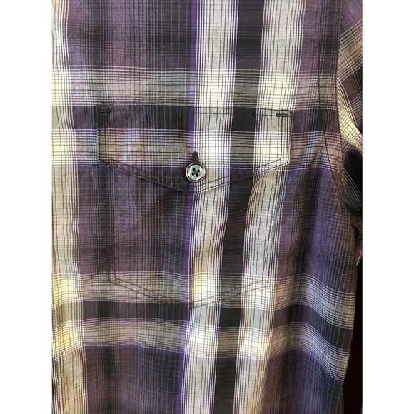 Express Mens Modern Fit Long Roll Up Sleeve Button Up Shirt Size XS (5333) - Picture 3 of 6